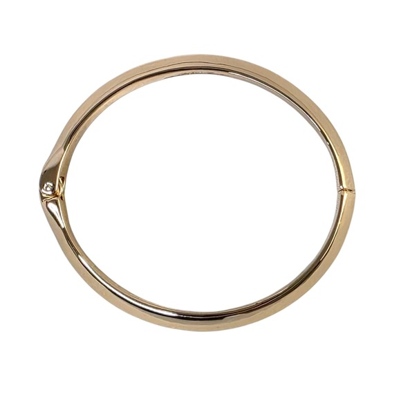 Ettika Gold‎ Tone Hinged Bangle Bracelet Anniversary Collection - Picture 2 of 5